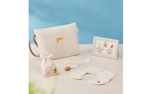 「Onburt」お仕立券 刺繍 名入れ オリジナル 出産祝い5点セット プレゼントや記念品におすすめ【1773705】