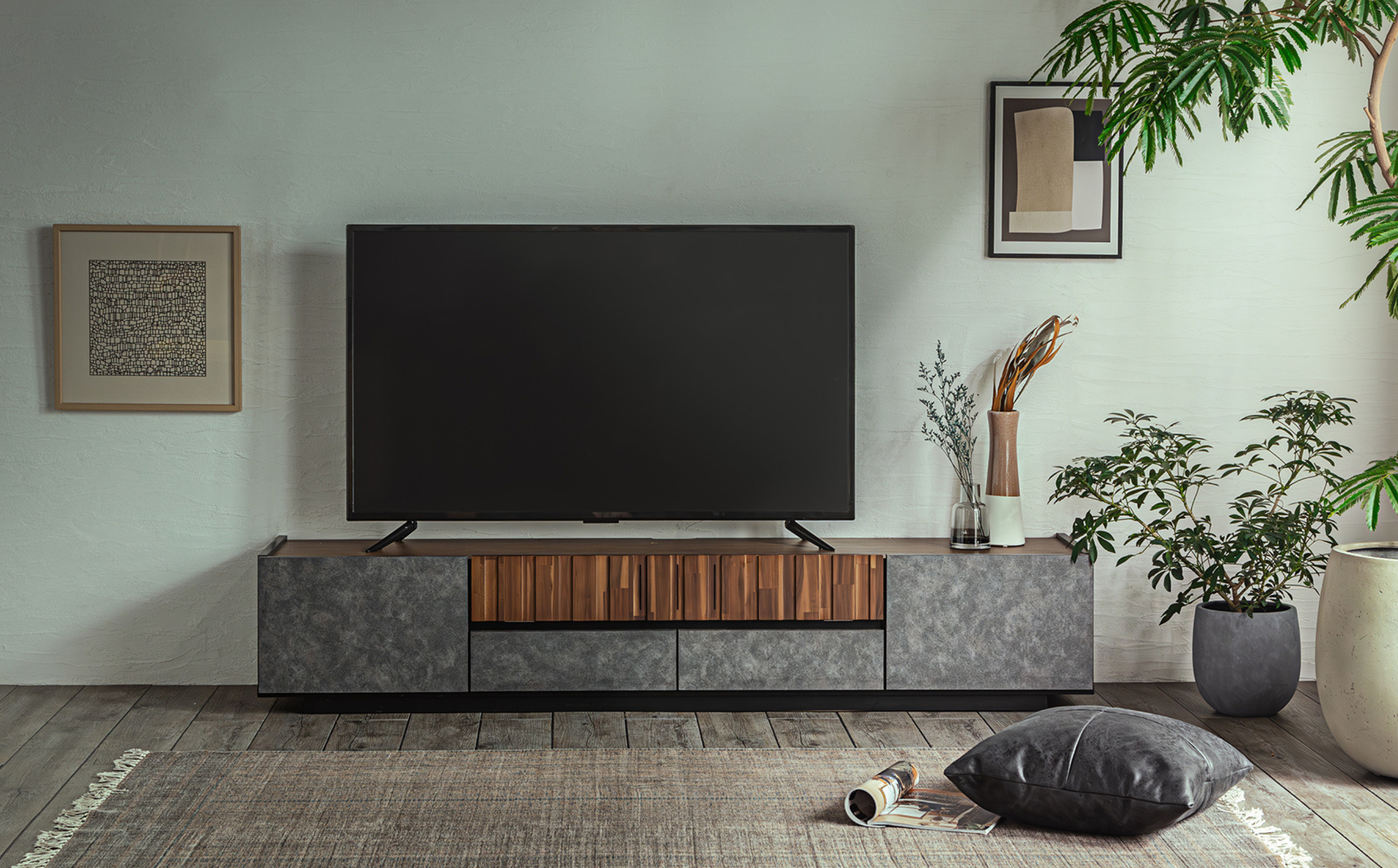 クリート 180TVボード ※モニタ、カーペット、小物等は返礼品に含まれません。