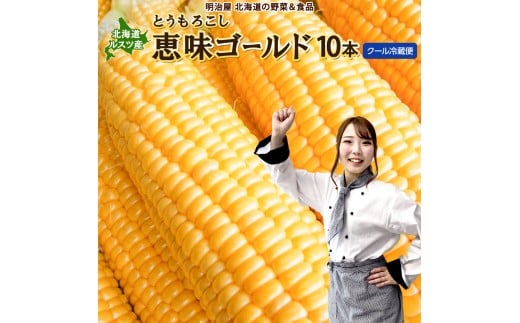 【令和8年産先行予約】朝採りとうもろこし 恵味ゴールド L-LLサイズ 10本【27001】