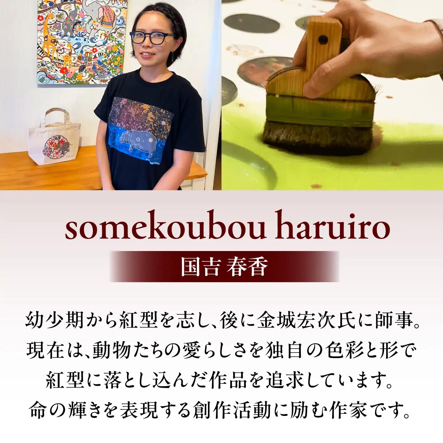 紅型　吉祥紋タペストリー / somekoubou haruiro 壁掛け インテリア アート 額縁 伝統工芸 沖縄市 / コザ工芸館ふんどぅ[BCAU031]