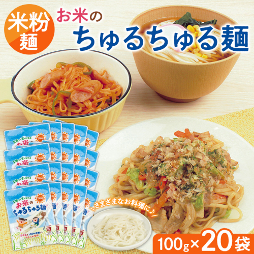 【米粉麺】お米のちゅるちゅる麺 100g×20袋 FY26-114