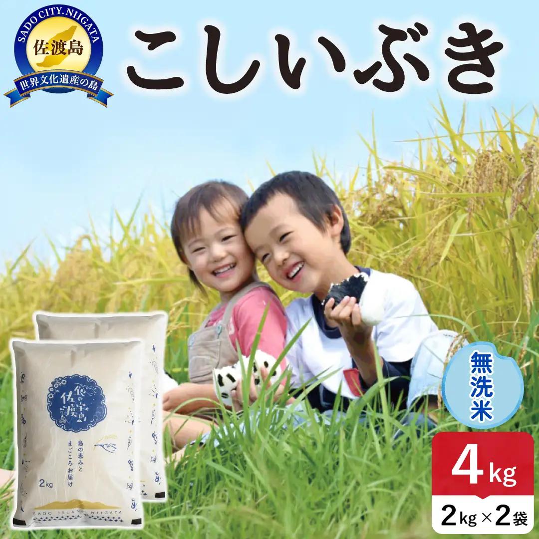 令和8年産 佐渡島産こしいぶき 無洗米4kg 195962-152202