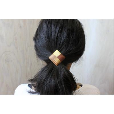 ふるさと納税 日南町 寄木の四角ヘアゴム |  | 02