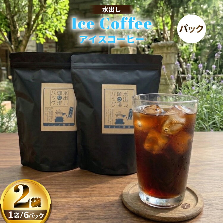 【ふるさと納税】 コーヒー 水出しアイスコーヒーBag 6パック×2袋（E） [珈琲専門店 タスコ珈琲店 愛知県 江南市 ko23btu420001] 珈琲 お手軽 水出し コーヒー パック 水出しアイスコーヒー