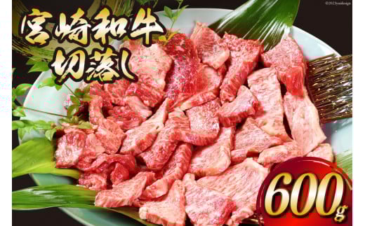 【お歳暮】 宮崎和牛 切り落とし 焼肉 600ｇ [道の駅「日向」物産館 宮崎県 日向市 452061083] 切落し きりおとし 牛肉 黒毛和牛 宮崎県産 焼き肉