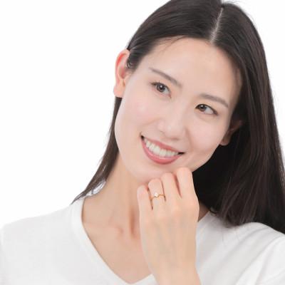 ふるさと納税 鳴沢村 クローバーダイヤモンドリング　0.15CT　R3989DI-Y #18 |  | 03