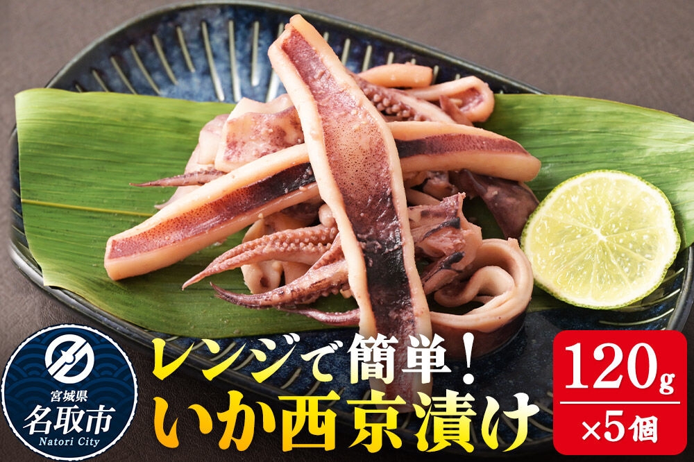 
                  レンジで簡単！ いか西京漬け 120g×5個 味噌 どぶ漬 電子レンジ 冷凍 [漬け込み 解凍 電子レンジ 火を使わない 煙も出ず レンジで温めるだけ 調理簡単]
                
