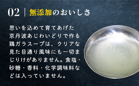 小分け！【京都府産 京丹波あじわいどり】鶏ガラスープだし 一粋 - ISSUI -350g×10袋 3.5kg FCBK001