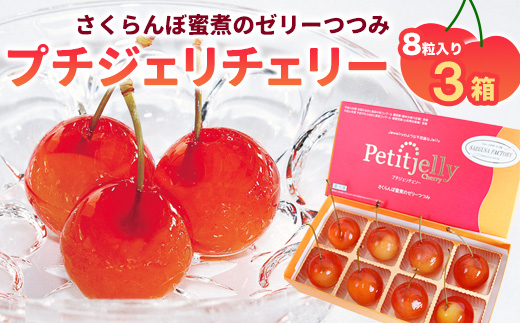 さくらんぼの宝石!プチジェリチェリー 8個入×3箱セット　014-G-SF001