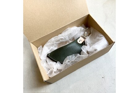 バナナキーケース（ヌメグリーン）