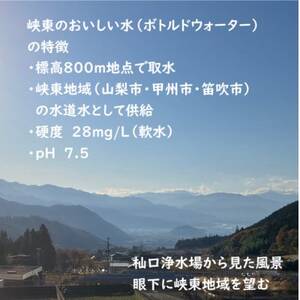 峡東のおいしい水 500ml×24本(1ケース)【1693603】