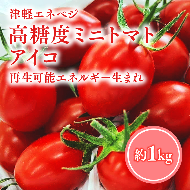 ≪7月以降順次発送≫ 高糖度 ミニトマト [アイコ] 約1kg トマト とまと プチトマト 高品質 野菜 やさい 減農薬 お取り寄せ 青森県 平川市 平川 【hi-0016-003】