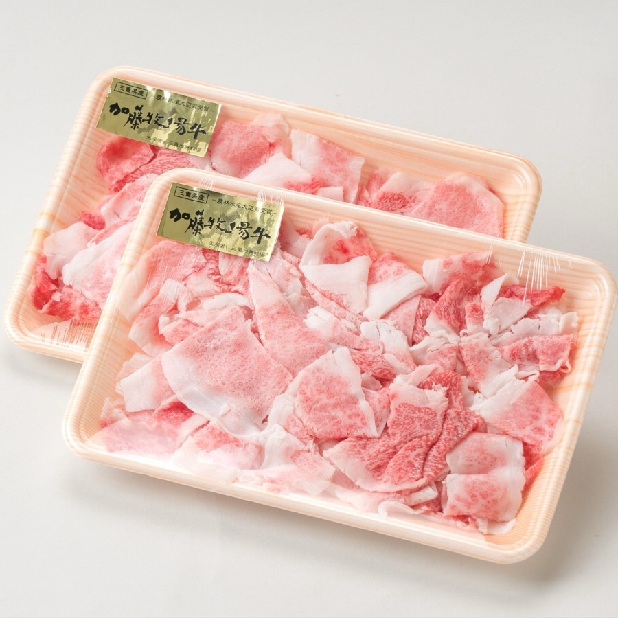 加藤牧場 黒毛和牛赤身（バラ）切り落とし400g（200g×2パック）松阪牛の品評会で最優秀賞受賞歴│牛肉 国産牛 国産 和牛 大容量 冷凍便 ロース 肩ロース 焼肉 しゃぶしゃぶ すき焼き_イメージ