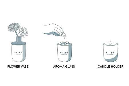 SHIRO　サボン フレグランスディフューザーキット(容器+詰め替え用リキッド+スティック 3点セット) 300mL 3ヶ月目安　[01506]