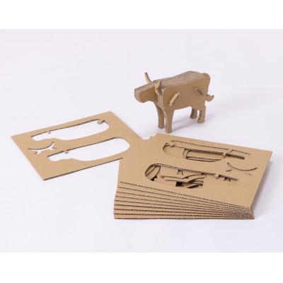 ふるさと納税 刈谷市 段ボール製工作キット　干支シリーズ　ウシ |  | 02
