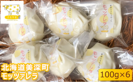 北海道美深町 モッツァレラ100g×6【北ぎゅう舎】 [№5894-0532]