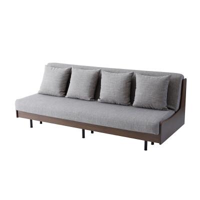 ふるさと納税 大川市 ソファベッド 3人掛け エスタート 200cm:ブラウン×グレー【大川家具】