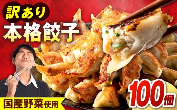 
            訳あり　本格餃子　100個セット　【株式会社オウモリ食品】 [AKHQ002]
          
