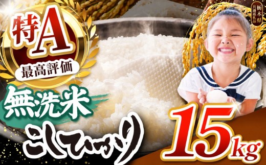 【2026年産】栃木県産コシヒカリ 無洗米 15kg 【栃木県共通返礼品 栃木県産】