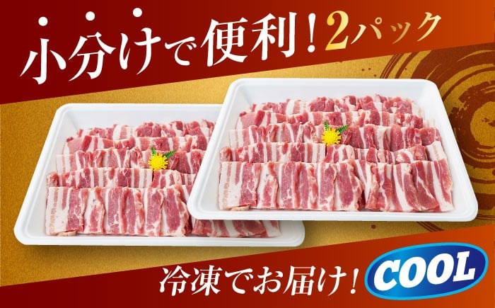 肉 豚 ぶた ブタ ロース 焼肉 焼き肉 小分け 西海市 長崎 九州 定期便