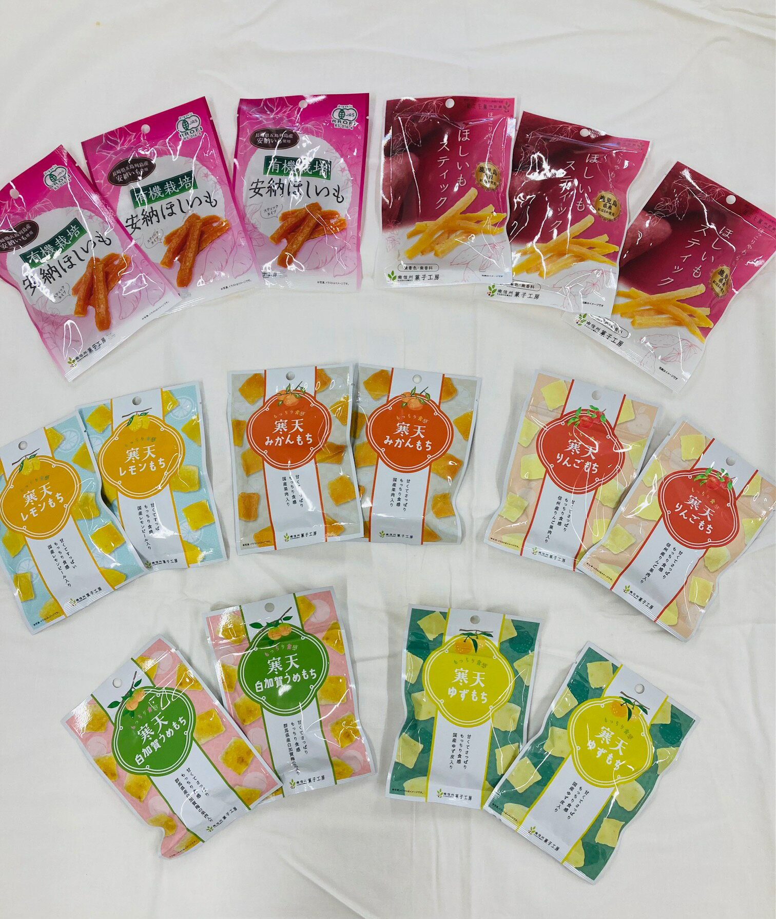 【ふるさと納税】南信州菓子工房・果物寒天もち＆干しいもセット