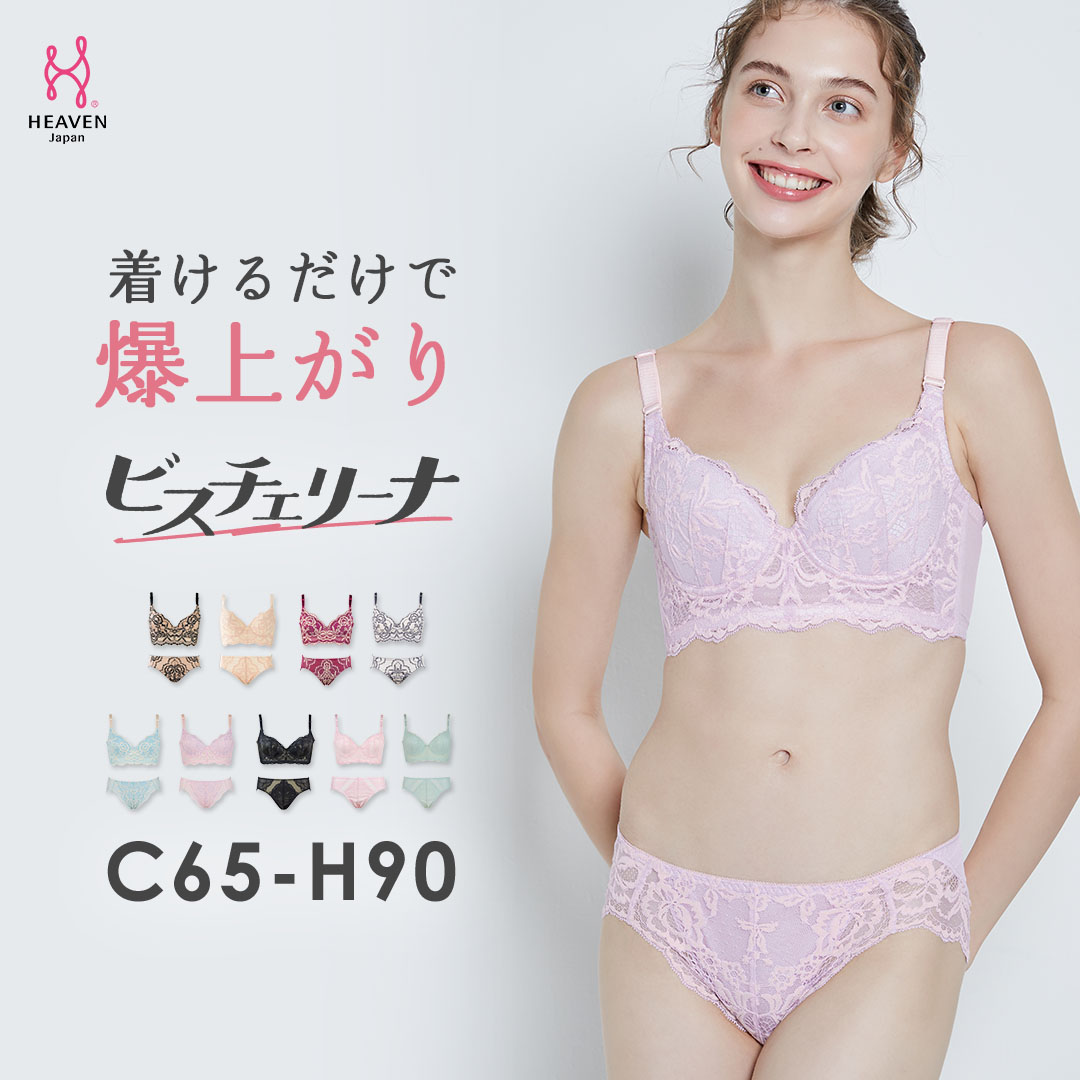 【ふるさと納税】ビスチェリーナ　ブラ・ショーツSET CDEFGHカップ ヘブンジャパン HEAVEN Japan
