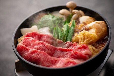 和牛 奈良の恵みの大和牛上すき焼き2-3人セット| 米 肩ロース400g fjn01