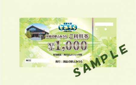 房総の駅とみうらご利用券　1000円分×6枚 mi0069-0002