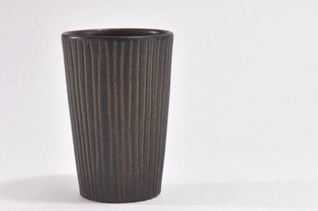京焼「新羅釉木賊紋ビアグラス」【黒】1個〈グラス 食器 工芸品