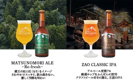 ZAOBREWERY クラフトビール4本セット 山形 山形県 山形市  地ビール 湧き水 FZ25-960