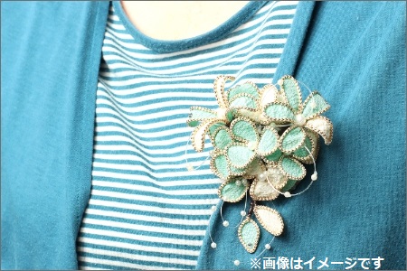 シルクコサージュ！（ピンク）着物などの和装・洋装共に使えます。髪飾りコサージュとしても！