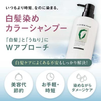 ふるさと納税 糸島市 リシリアフレル カラーシャンプー 専用ボトル+詰め替え用パウチセット 白髪染め [AZA170] |  | 02
