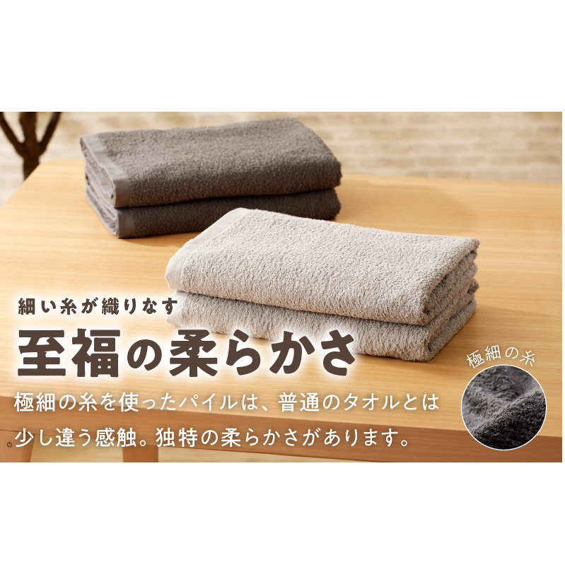 【TVで紹介！】ナチュレル 贅沢バスタオル 6枚（グレー系）【泉州タオル 国産 吸水 普段使い 無地 シンプル 日用品 家族 ファミリー】 015B549_イメージ2