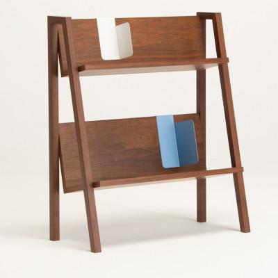 ふるさと納税 旭川市 旭川家具　WOWの【 BOOK RACK(ブックラック)】(ウォールナット)　_03206