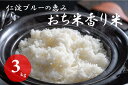 【ふるさと納税】仁淀ブルーの恵み「おち米」 3kg（香り米ブレンド）