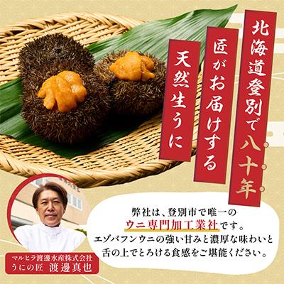 ふるさと納税 登別市 無添加 塩水蝦夷ばふんうに 100g×2p |  | 01