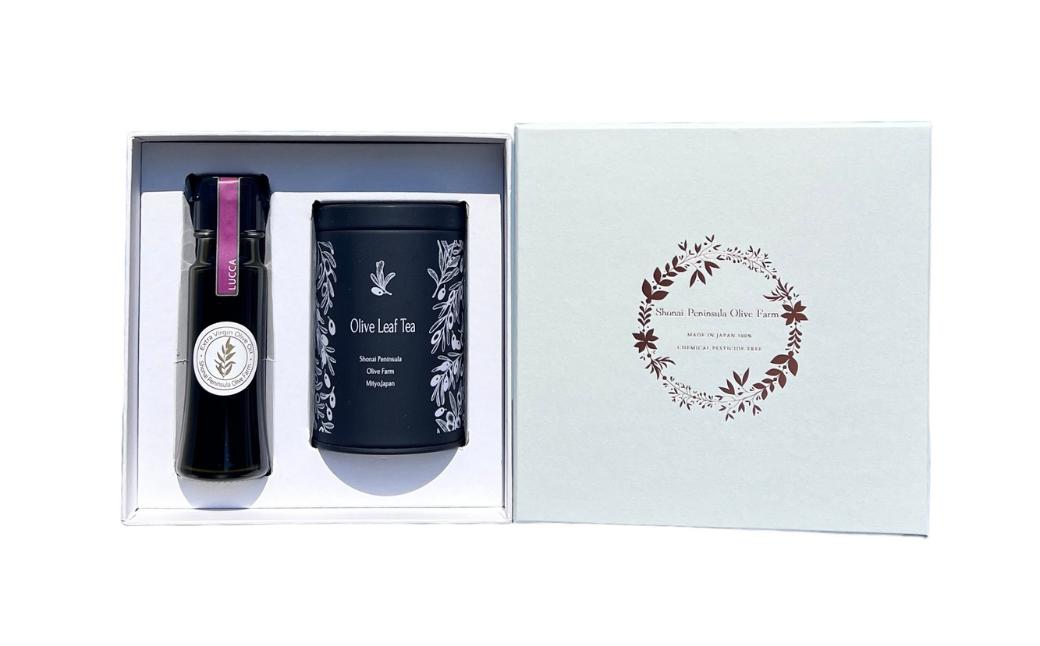 
                  【プレミアムグレード】エキストラバージンオリーブオイル ルッカ種(46g)とオリーブリーフティーのセット
                