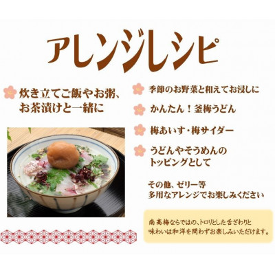 紀州南高梅プレミアム塩分約3%(850g)