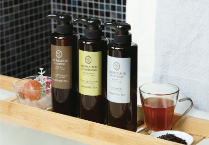 「アロマドール」シリーズ シャンプー・コンディショナー・ボディーソープ3点セット<各500ml>