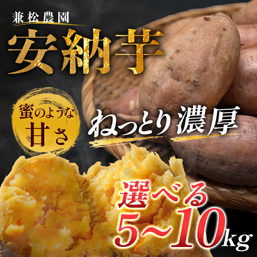 【ふるさと納税】さつまいも 熟成 安納芋 約5kg・約7k・約10kg から選べる 焼き芋 焼芋 やきいも ねっとり 濃厚 蜜芋 芋 おいも サツマイモ さつま芋 安納いも スイーツ おやつ 国産 産地直送 栽培期間中農薬不使用 高知県 大月町産