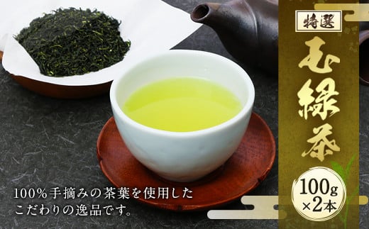 
生田製茶 特選 玉緑茶 100g×2本 緑茶 茶葉 お茶
