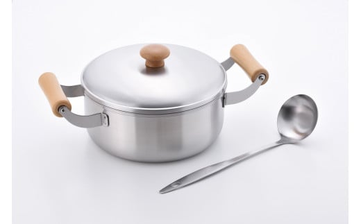 CS-035 千歳 ステンレス製両手鍋20cm ツール付 FC015241