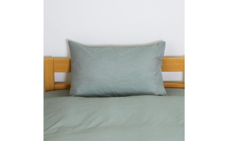 ホームコーディ　まくらカバー　無地　35cm×50cmまくら用 グリーン イオンリテール 寝具