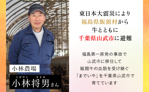 【約500g・肩ロース・焼肉用】山武牛「までいの牛®」肩ロース 牛肉 お肉 黒毛和牛 和牛 国産牛 千葉県 山武市 SMAJ009