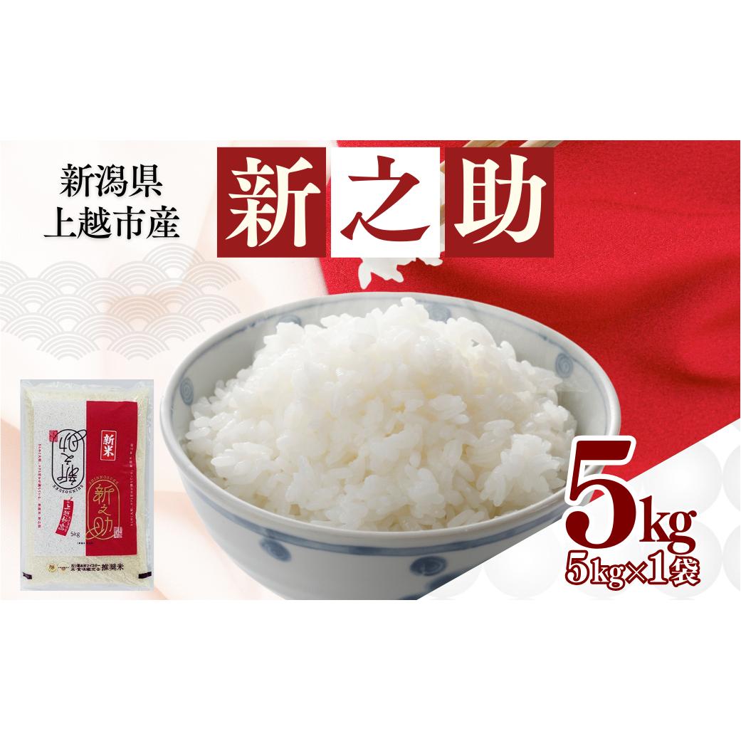 【最短3日発送】令和7年産 新潟県上越市産 新之助 5kg 精米 無洗米 五つ星お米マイスター