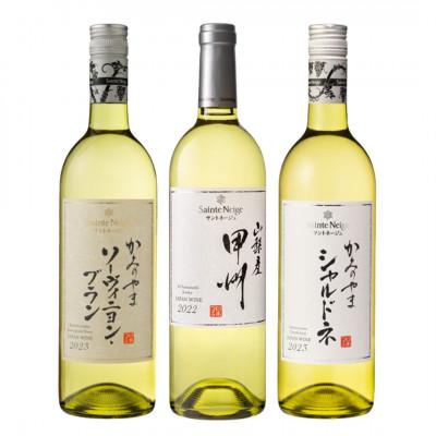 ふるさと納税 山梨市 サントネージュワインおすすめ白ワイン3本セット