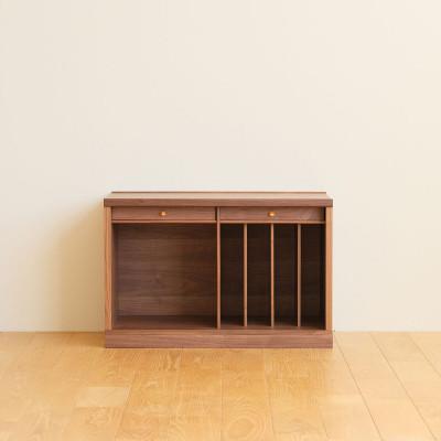 ふるさと納税 府中市 府中市の家具　COCCO Unit B(引き出し2杯+ベースセット) ウォールナット材