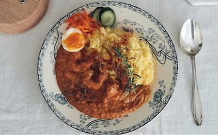 エビココナッツカレー スパイス キット 4人分 合計4人分セット （147g×1個） ／ レシピ付き カレー エビ ココナッツ 手作り 簡単調理 北海道 北広島市 常温