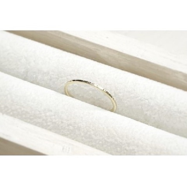 K10 極細スジ リング（ハンドメイド）【11号】