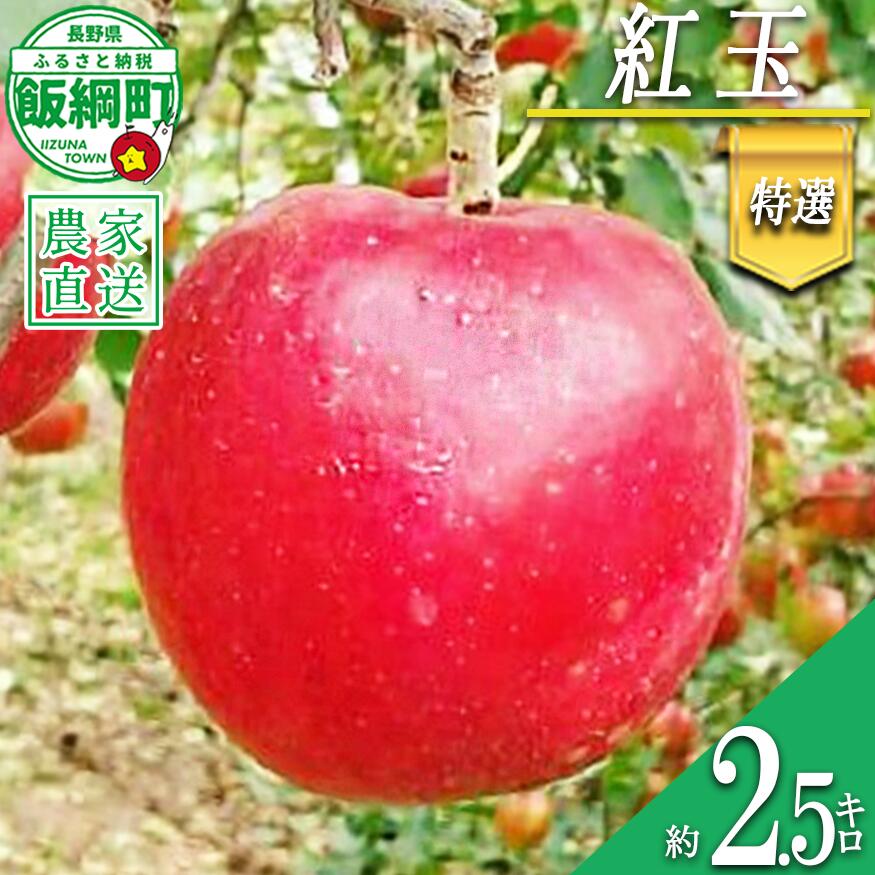 【ふるさと納税】 りんご 紅玉 特選 2.5kg やまじゅうファーム 沖縄県への配送不可 令和8年度収穫分 信州の環境にやさしい農産物 減農薬栽培 長野県 飯綱町 〔 信州 果物 フルーツ リンゴ 林檎 長野 15000円 予約 農家直送 〕発送時期：2026年10月上旬〜2026年10月中旬{***}